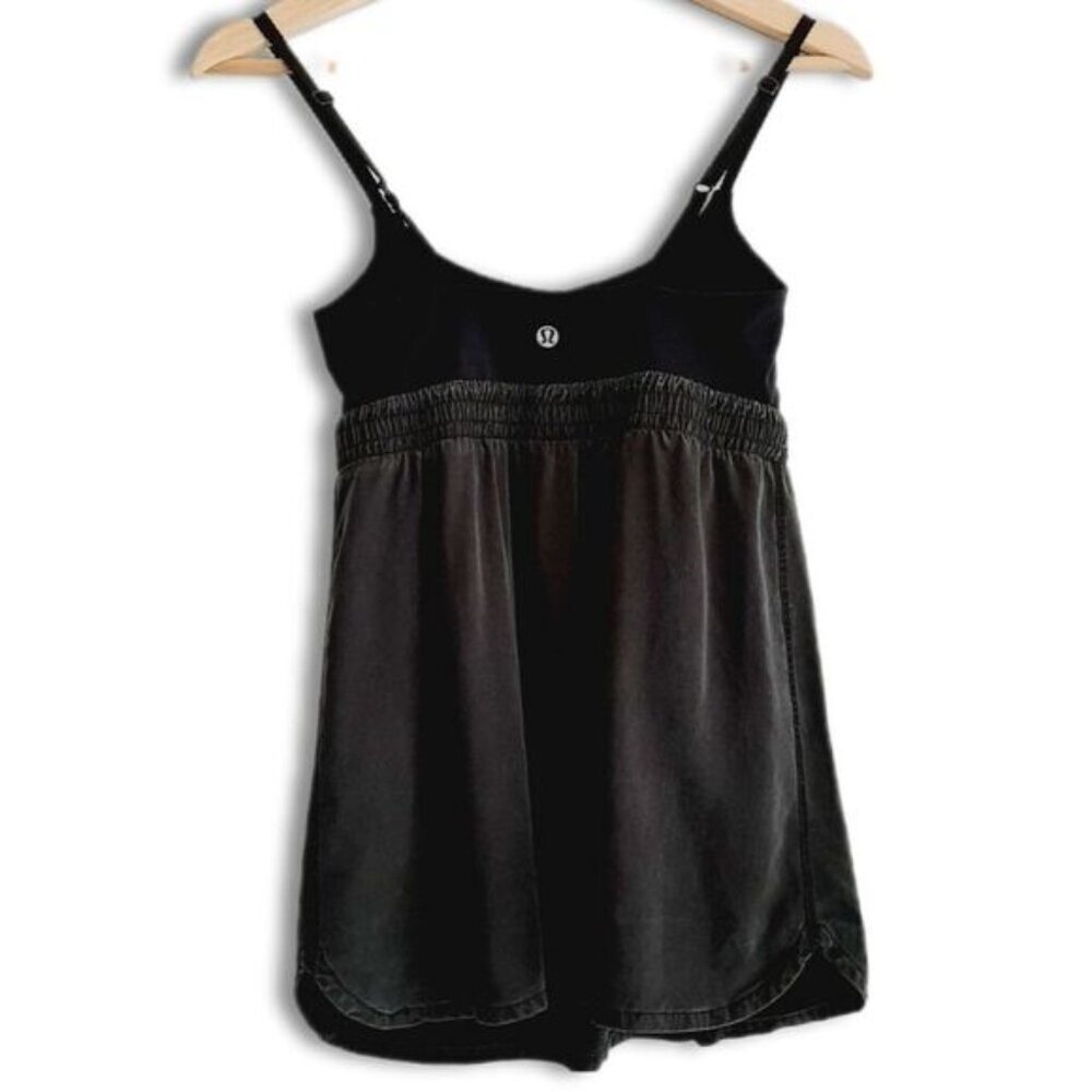 LULULEMON Athletic Tank Top Empire Waist Spaghetti Strap Sz 4 - Picture 7 of 10